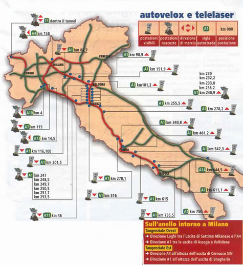 Speed Cameras in Italy