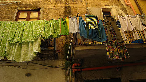 Clothes Hanging out to dry, Palermo, Italy, November 2008