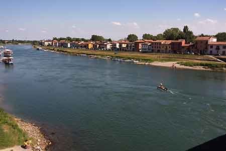 The Ticino River, Pavia, Italy