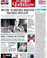 Il Fatto Quotidiano - Cover of 18 September 2010 Edition