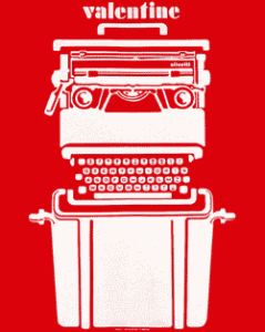 Valentine Typewriter Advertising