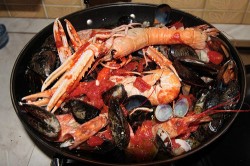 Seafood Soup for the New Year in Italy