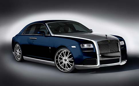A Sophisiticated Blue Rolls Royce Ghost