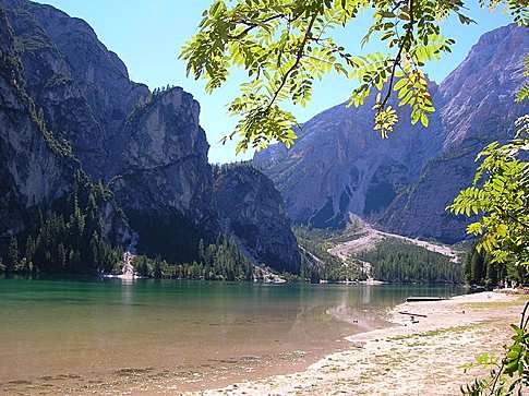 Another view of Braies Lake, Italy