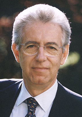 Mario Monti President of Bocconi University Milan and Italy's Prime Minister Designate