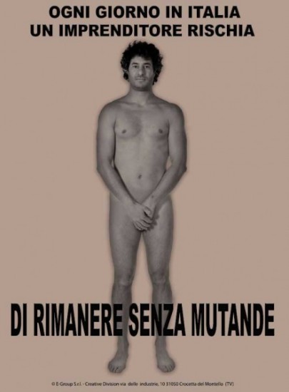 A nude Italian businessman