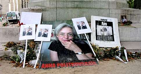 Memorial to Anna Politkovskaya, in Paris