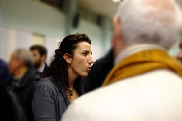 Five Star Movement MP Paola Carinello Chatting after the Meeting