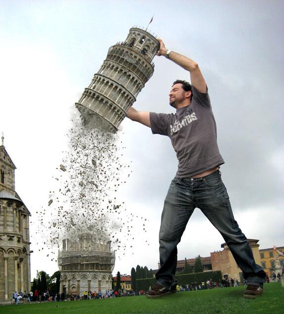 Leaning Tower of Pisa Attacked and Torn in Two!