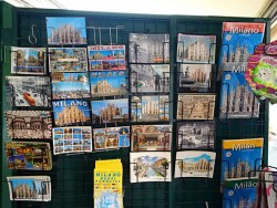 Postcards are easy to find in Italy, but not stamps