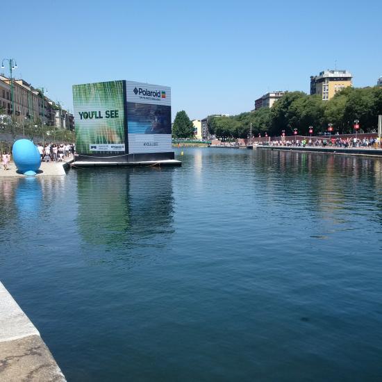 Milan's New Darsena water feature
