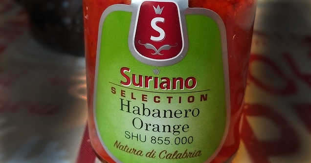Hot chili Suriano Habanero Orange sauce